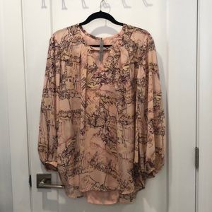 Melissa McCarthy Light Pink Flowy Blouse